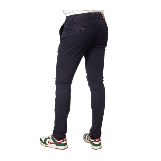 Pantalone Uomo in cotone stretch con tasche laterali a filo