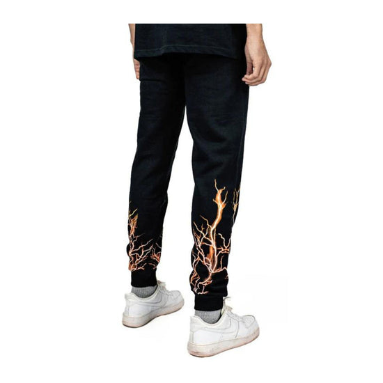 Pantalone Uomo modello joggers con stampa sul fondo
