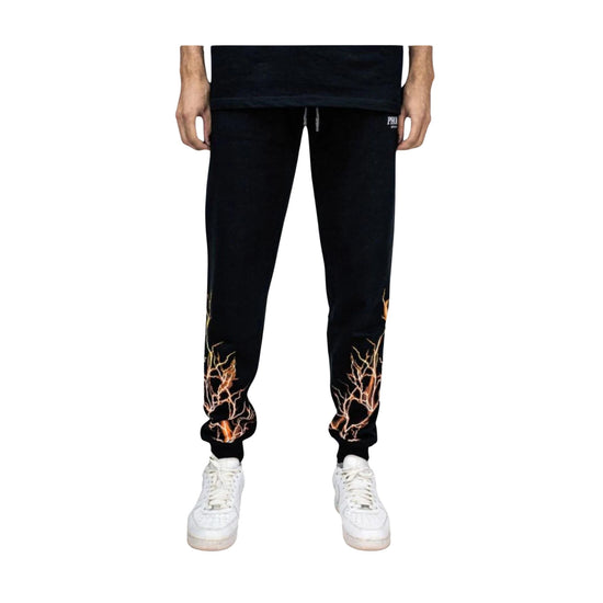 Pantalone Uomo modello joggers con stampa sul fondo