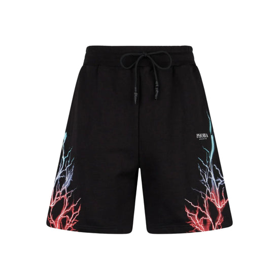 Shorts Uomo con fulmini rosso e blu