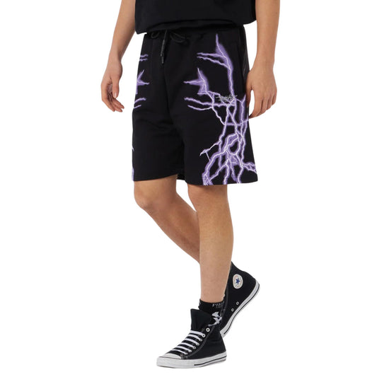 Short Uomo con fulmini viola laterali