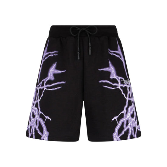 Short Uomo con fulmini viola laterali