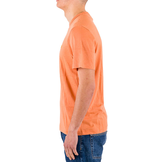 T-Shirt Uomo arancione con logo tono su tono