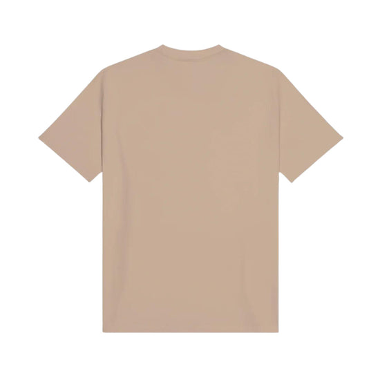 T-shirt Beige Uomo in tinta unita con girocollo
