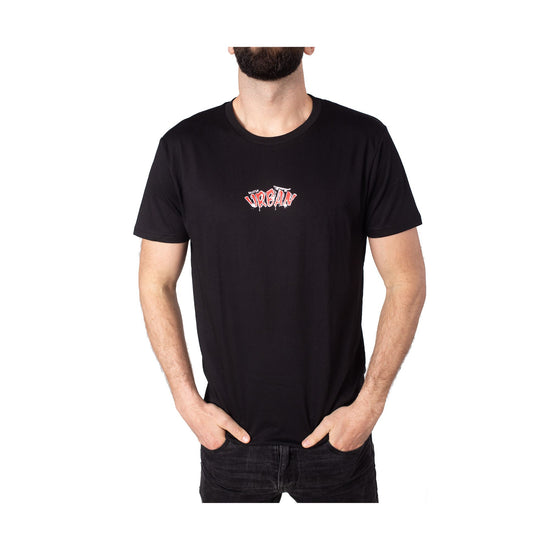 T-shirt con scritta Urban in contrasto sul petto e sul retro