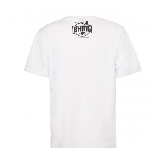 T-shirt Uomo bianca con stampa dorata