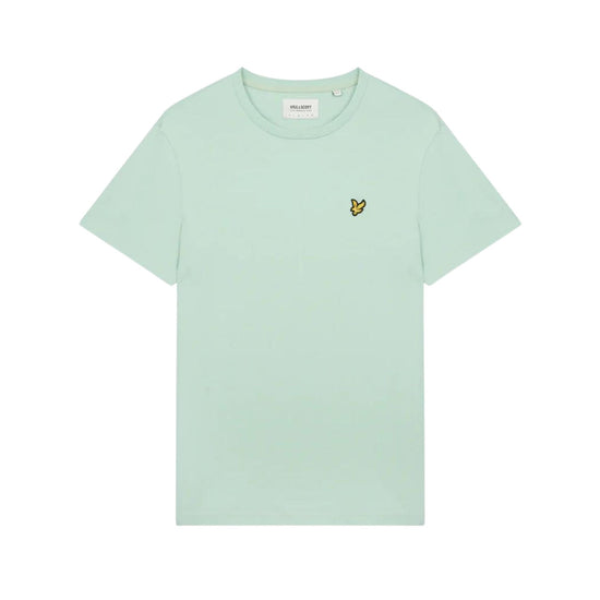 T-shirt Uomo a maniche corte in tinta unita con micro logo frontale e girocollo