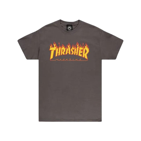 T-shirt con logo infuocato