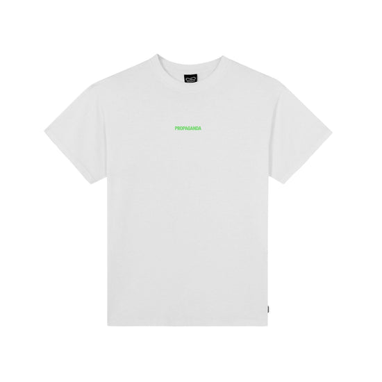 T-shirt Uomo Bianca con stampa Ribs Flame