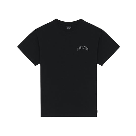 T-shirt Uomo Nera con stampa triangolo cobra