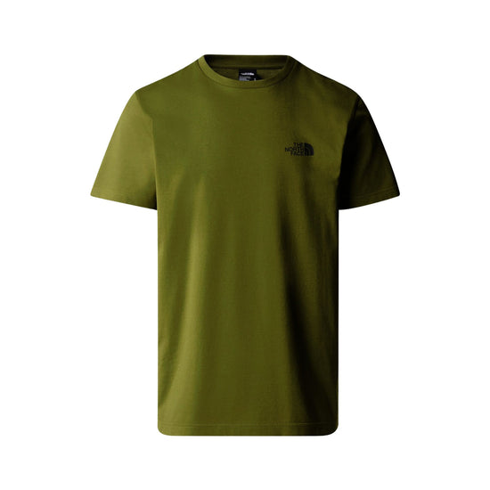 T-shirt Uomo in misto cotone con doppia stampa logo a contrasto