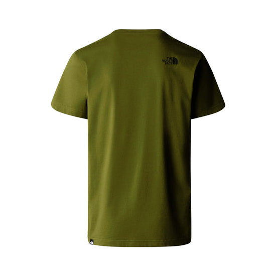 T-shirt Uomo in misto cotone con doppia stampa logo a contrasto