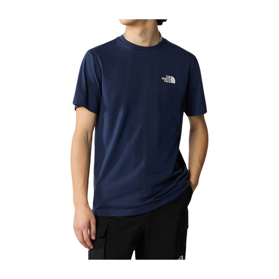 T-shirt Uomo in misto cotone con doppio logo stampato