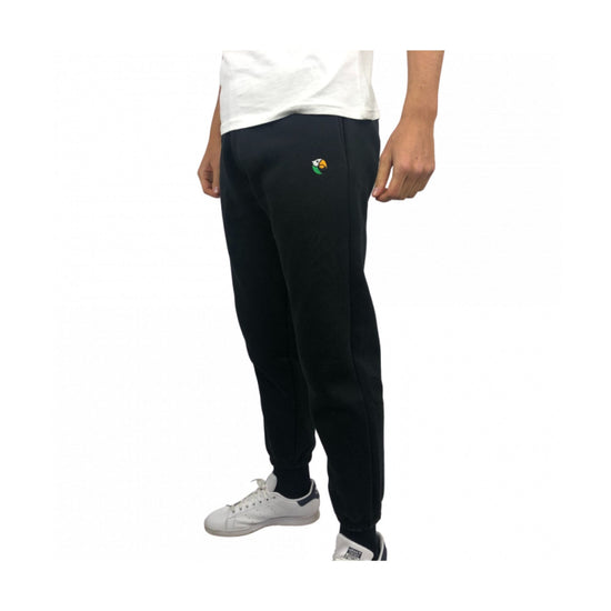 Tuta in misto cotone con logo ricamato colore Nero