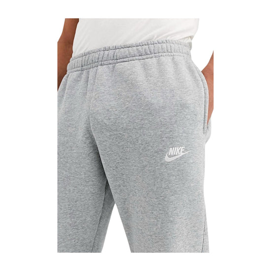 Pantalone Uomo in misto cotone Grigio con logo ricamato e tasca posteriore