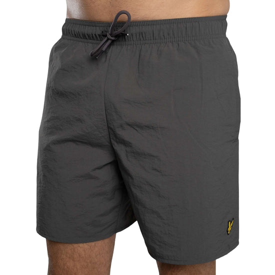 Costume Uomo Grigio, con patta posteriore e micro logo applicato