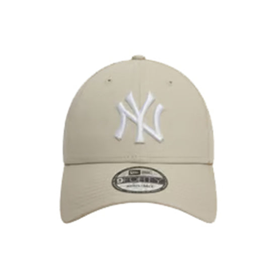 Cappello Unisex beige con logo Yankees bianco