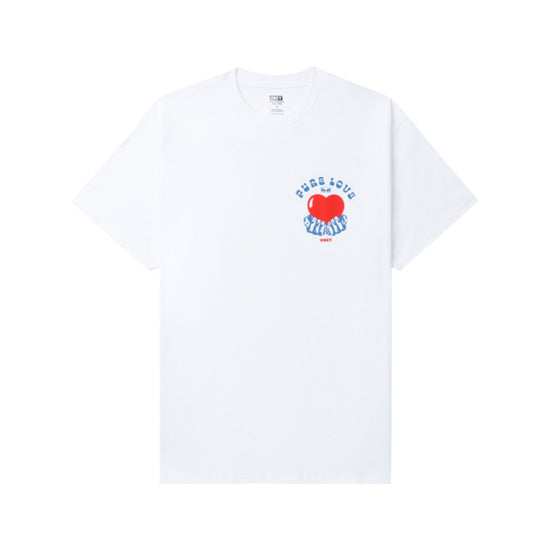 T-Shirt Uomo bianca con stampa Pure Love