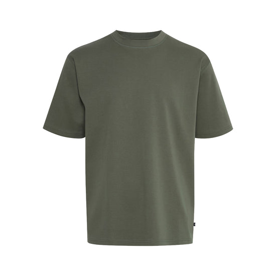 T-Shirt Uomo verde a tinta unita