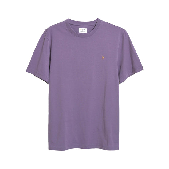 T-Shirt Uomo viola con logo a contrasto