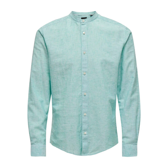 Camicia Uomo in lino e cotone e fit regolare