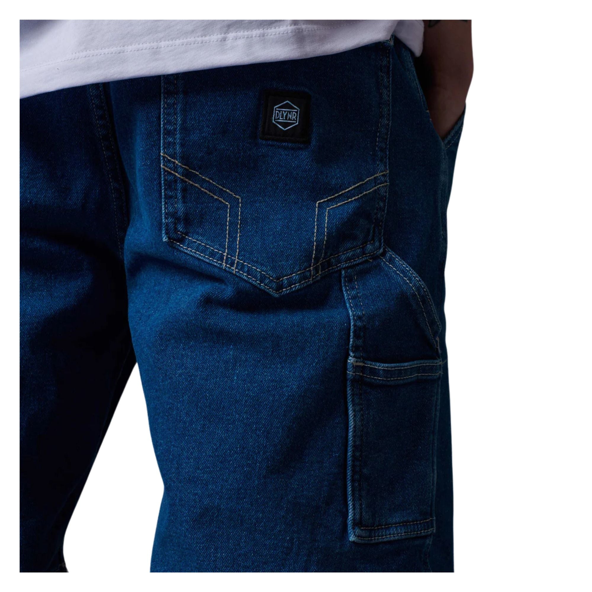 Bermuda Uomo Denim Carpenter  dettaglio tasca retro