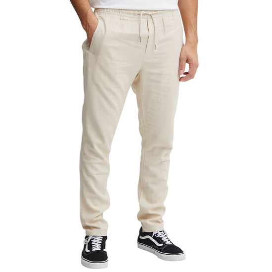 Pantalone Uomo in lino con vita elasticizzata