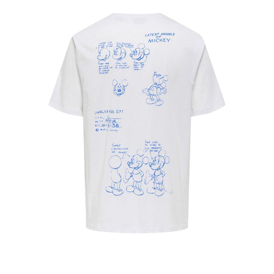 T-shirt Uomo in cotone con stampa Mickey Mouse
