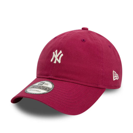 Cappello Uomo NY Yankees Mini Washed Rosso laterale