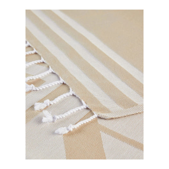 Telo Mare Unisex in cotone con maxi logo a contrasto