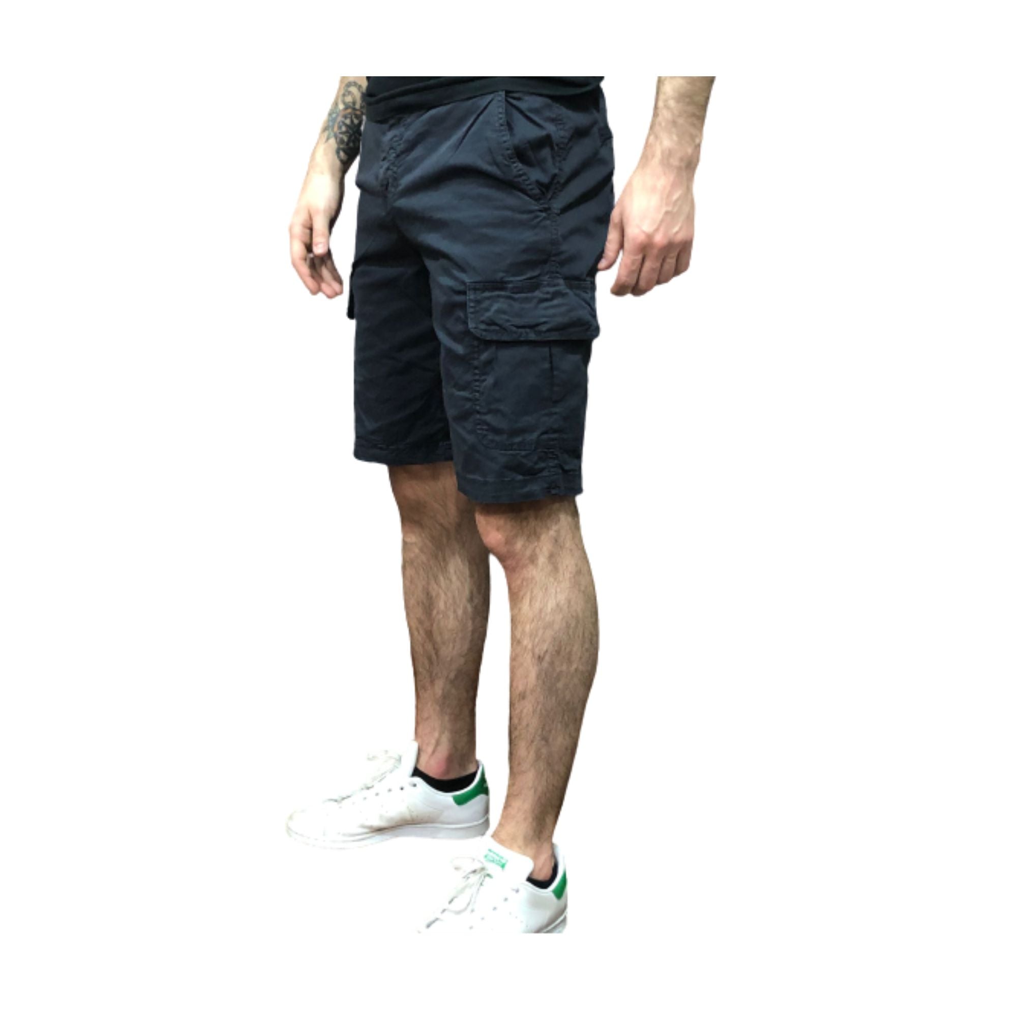 Bermuda Uomo Cargo Blu