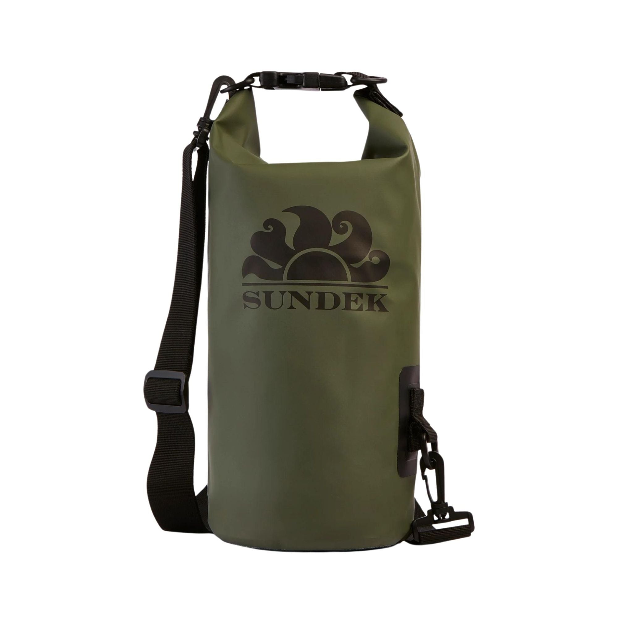 Borsa Unisex in PVC monocolore con logo stampato a contrasto