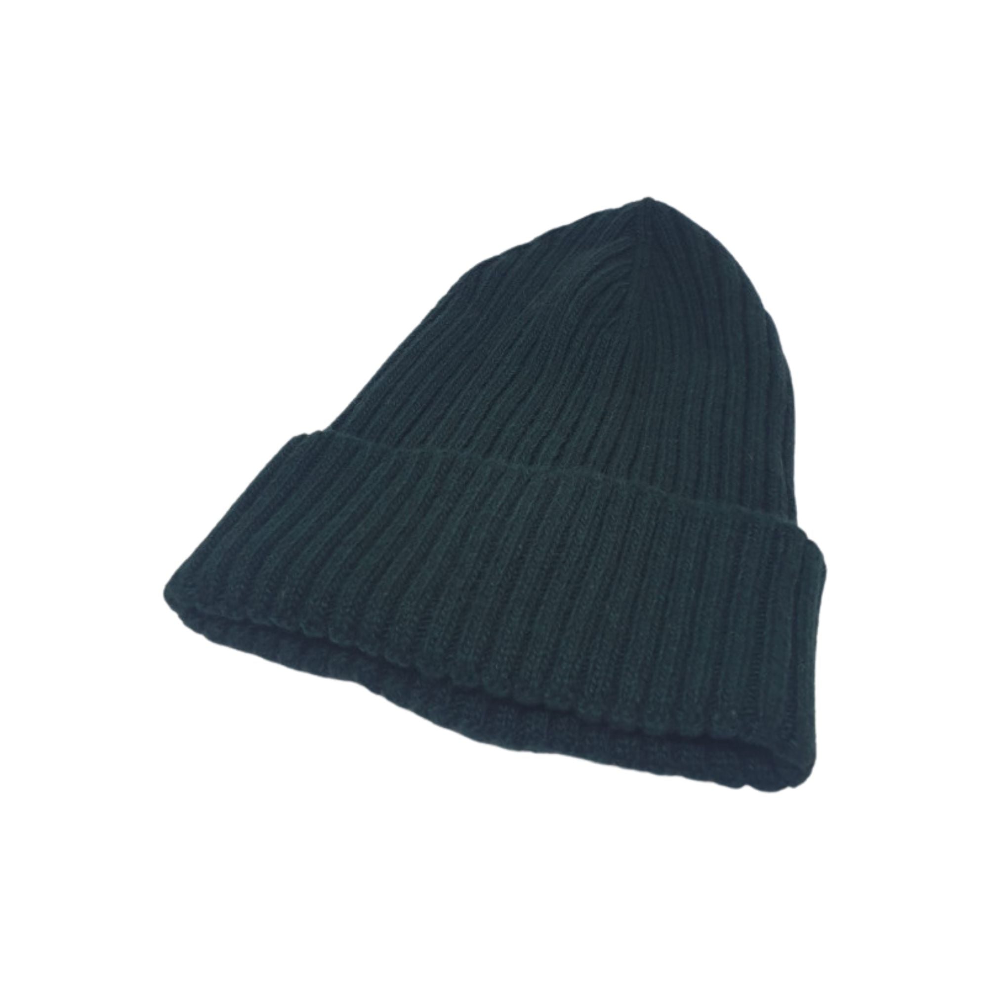 Cappello Unisex invernale a tinta unita con risvolto