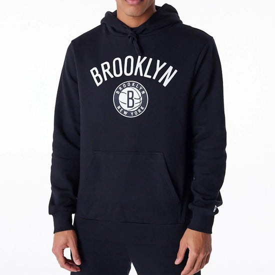 Felpa Uomo con logo Brooklyn Nets