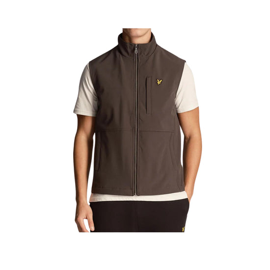 Gilet Grigio uomo con zip in metallo e tasca sul petto nascosta