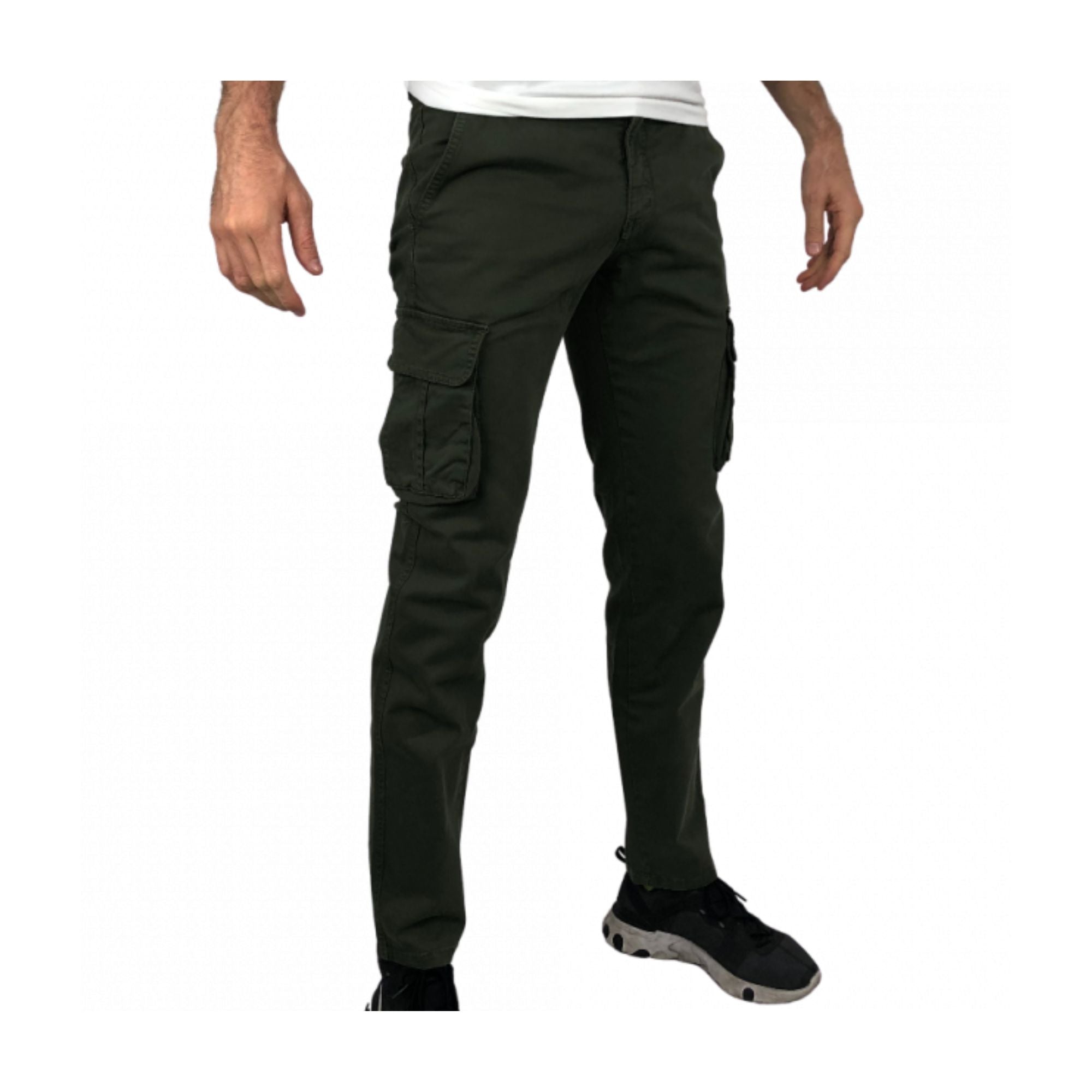 Pantalone Uomo cargo verde