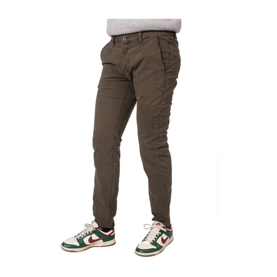 Pantalone Uomo a gamba dritta realizzato in cotone elasticizzato