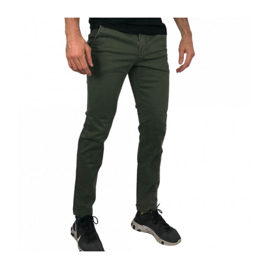 Pantalone Uomo chino verde