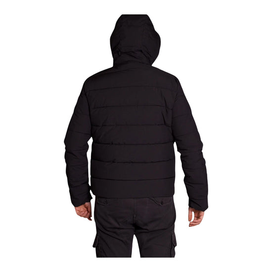 Piumino Uomo nero con zip centrale