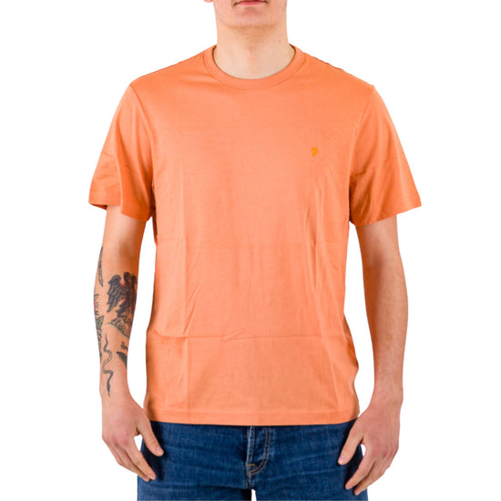 T-Shirt Uomo arancione con logo tono su tono