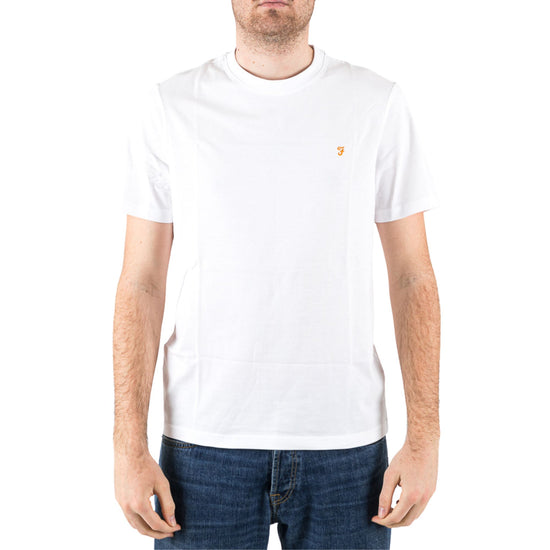 T-Shirt Uomo bianca con logo arancione