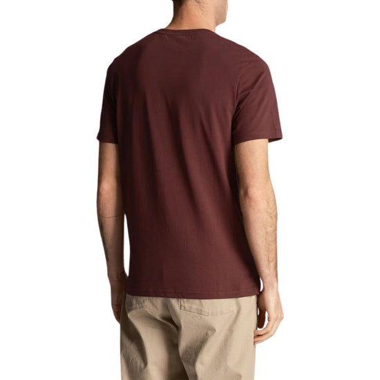 T-Shirt Uomo Burgundy Organic con logo