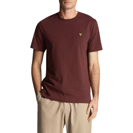 T-Shirt Uomo Burgundy Organic con logo