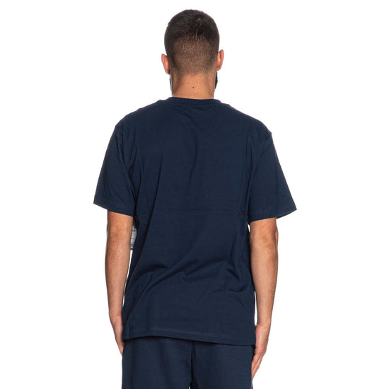 T-Shirt Uomo blu navy con logo bianco