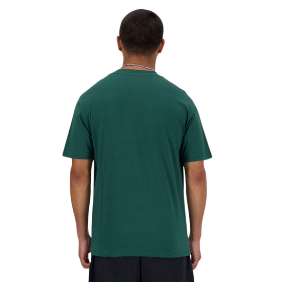 T-Shirt Uomo verde con logo a contrasto