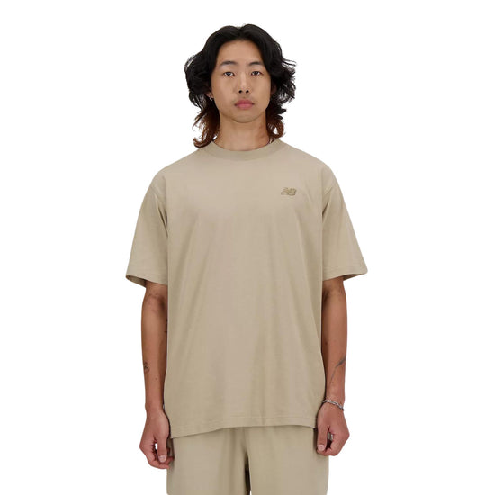 T-Shirt Uomo beige con logo tono su tono