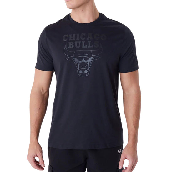 T-Shirt Uomo con logo Chicago Bulls tono su tono