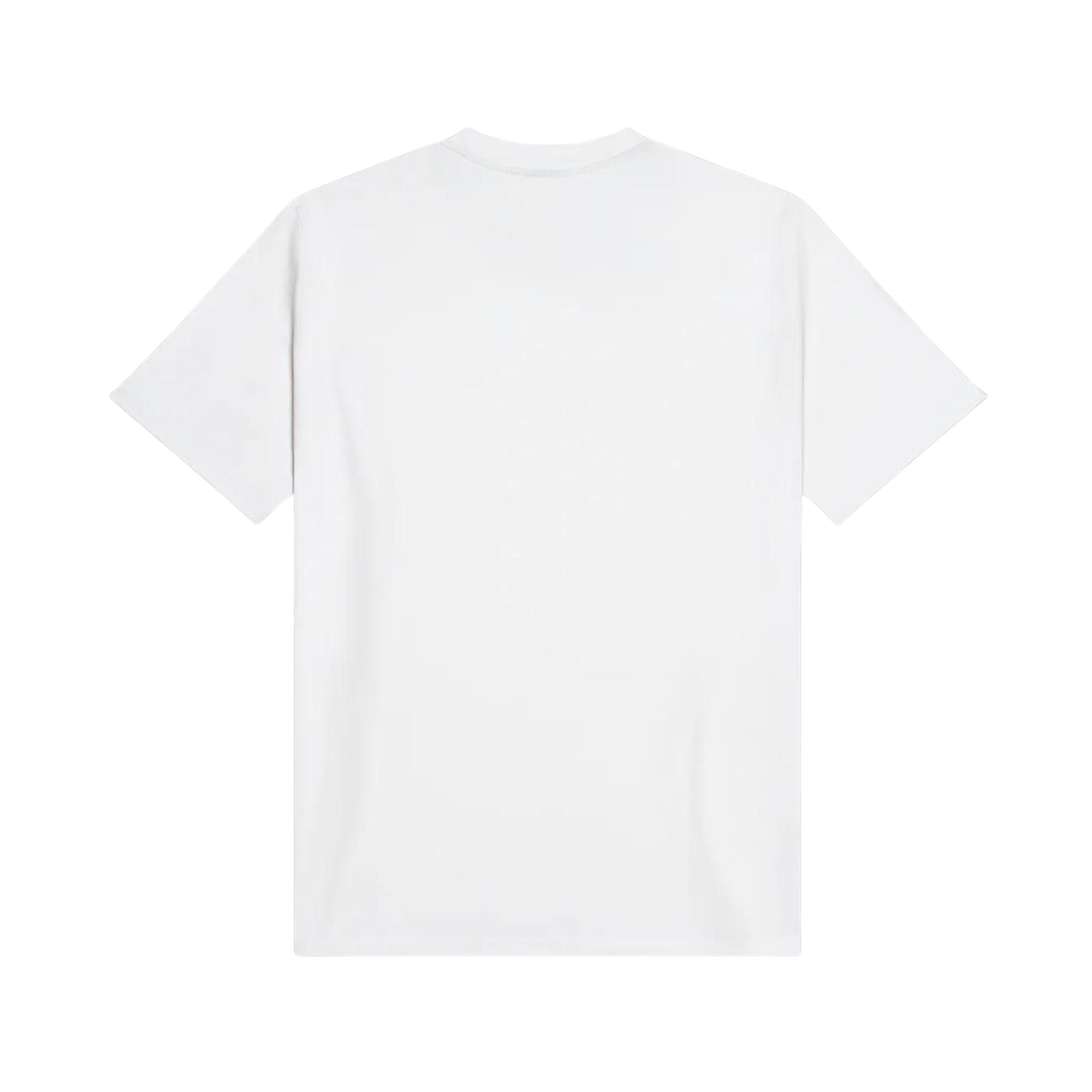 T-shirt Bianca Uomo in tinta unita con girocollo
