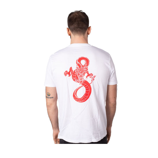 T-shirt Uomo Bianca linea Dragon