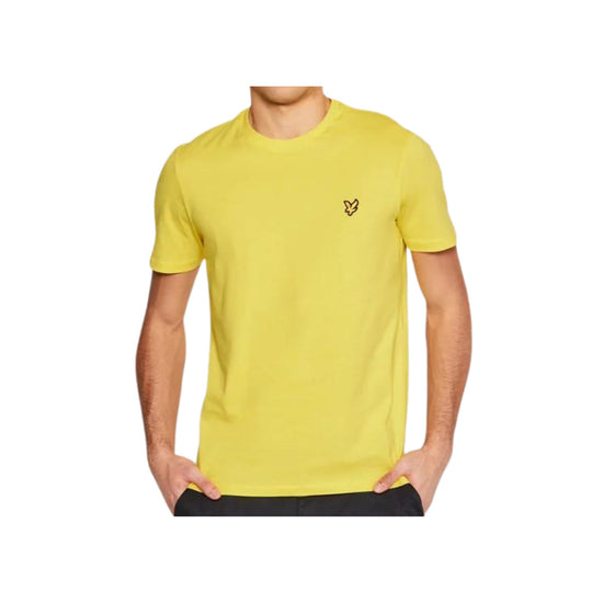 T-shirt Gialla Uomo in 100% cotone con girocollo